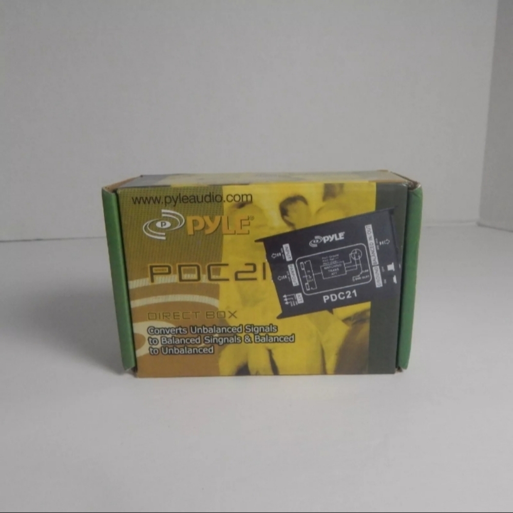 Pyle PDC21 Premium Direct Injection Audio Box, 1/4"‎ Connector, 2.36" x 4.09"